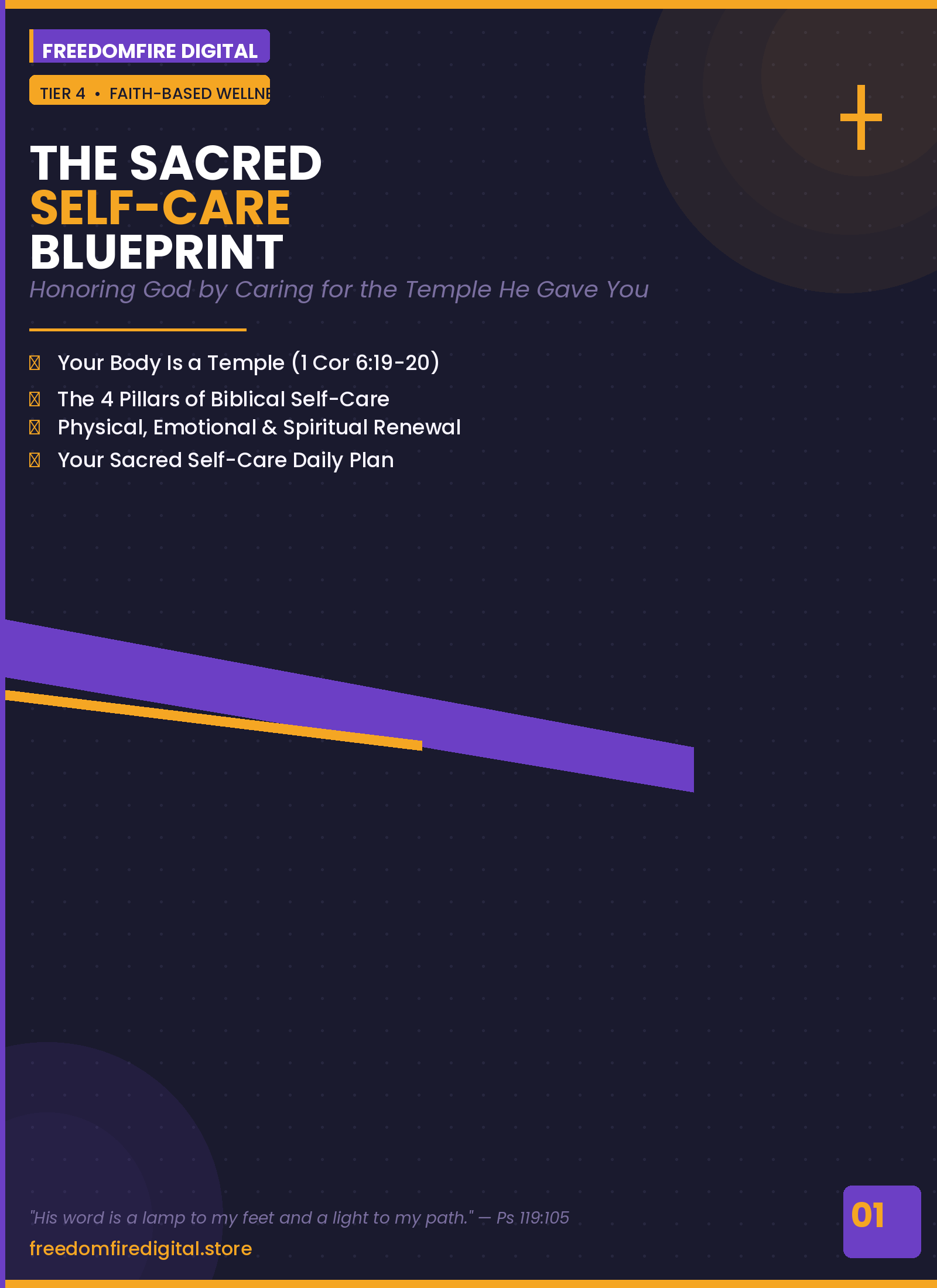 The Sacred Self-Care Blueprint — Faith-Based Wellness Guide (Digital Download)