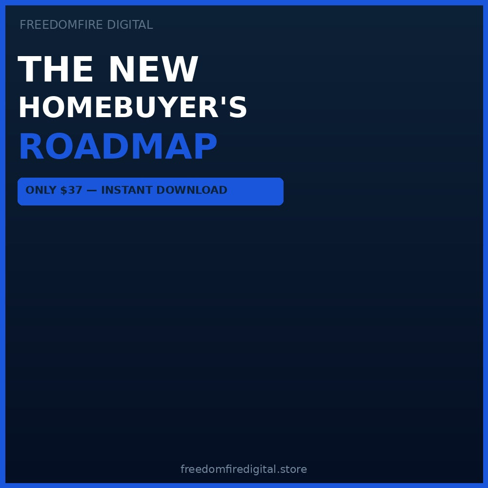 The New Homebuyer's Roadmap — Step-by-Step PDF | First-Time Buyer Guide | Down Payment, Mortgage & Closing Day