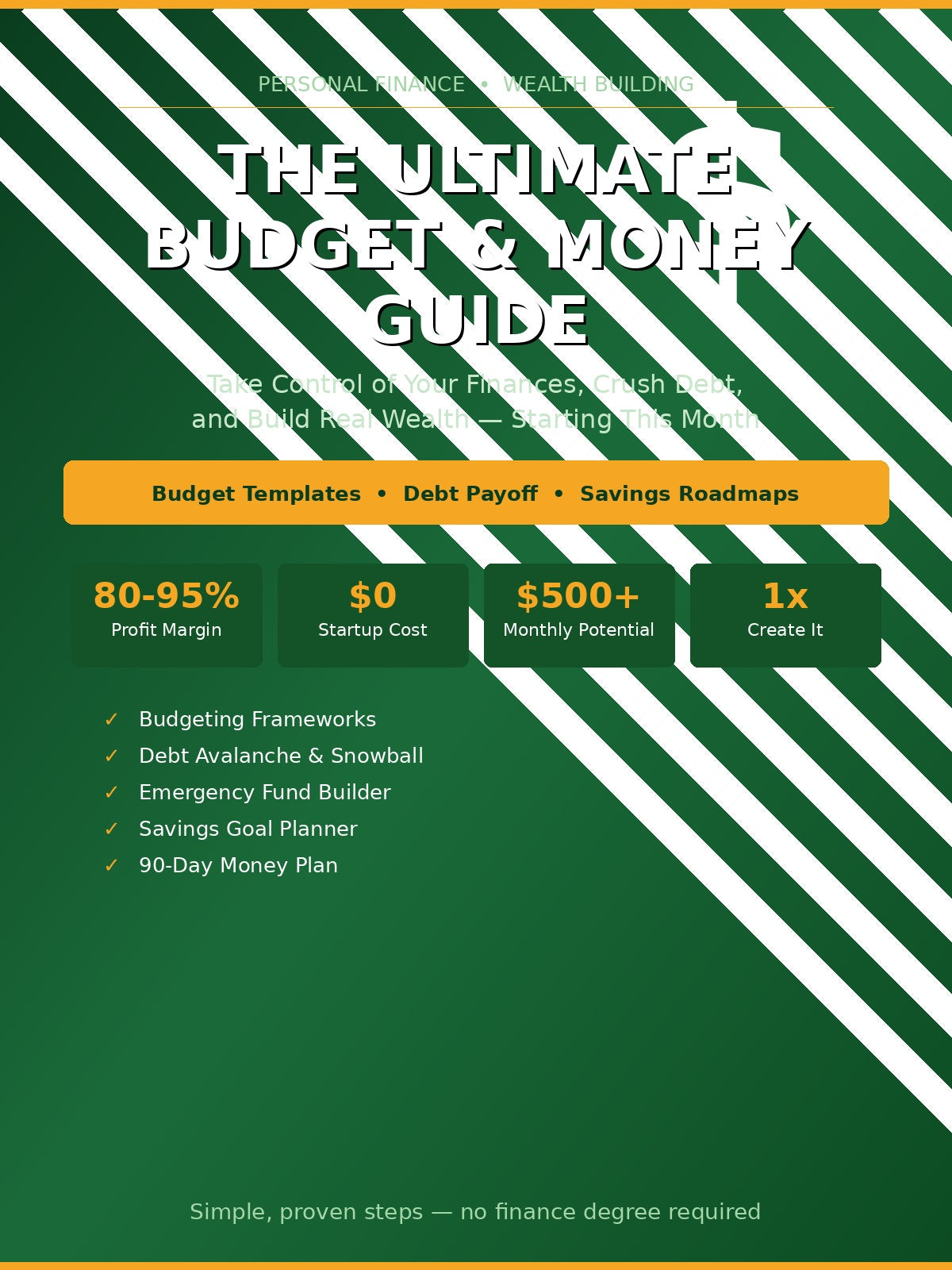 The Ultimate Budget & Money Guide — Step-by-Step PDF | Budgeting for Beginners | Debt Payoff | Savings Plan